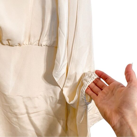 Alexis Wesley Silk Mini Dress in Crème M - Picture 4 of 6